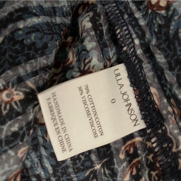 Ulla Johnson Blouse Floral Ruffles XS/S Boho Manet Top - Picture 6 of 6